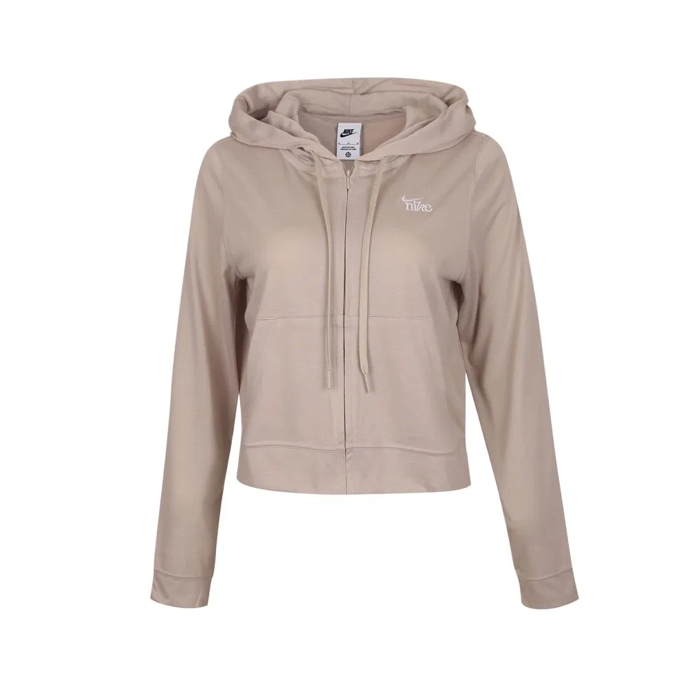 Женская куртка с капюшоном Brown/White Nike