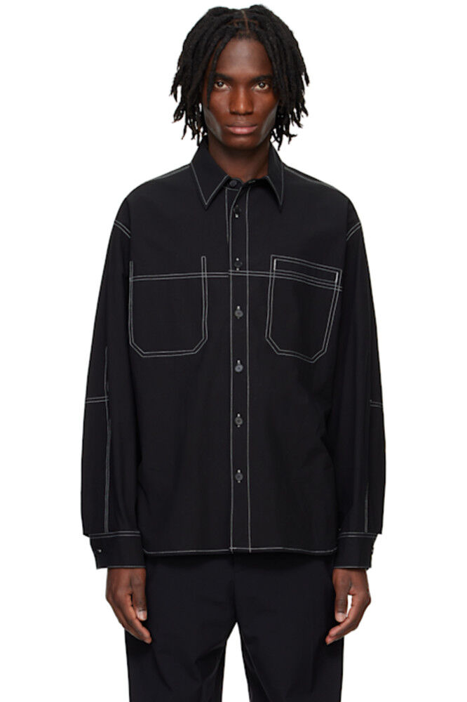 

Рубашка Navy Stitch Line Solid Homme