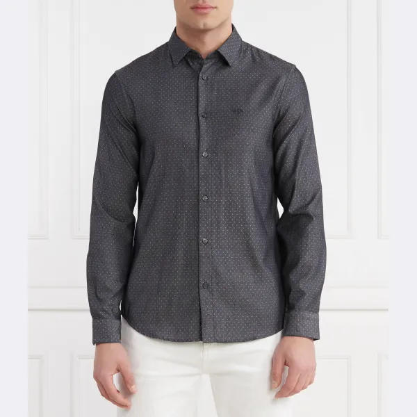 

Рубашка стандартного кроя Armani Exchange, черный
