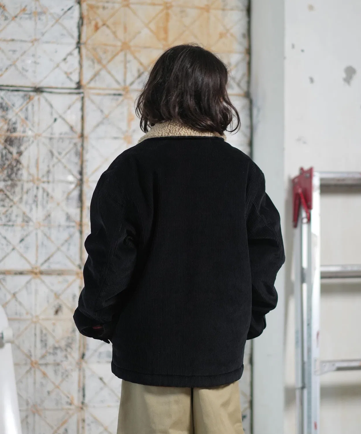 Детская куртка из флиса с принтом DNA Sherpa Harrington Quiksilver, Orange — фото 3