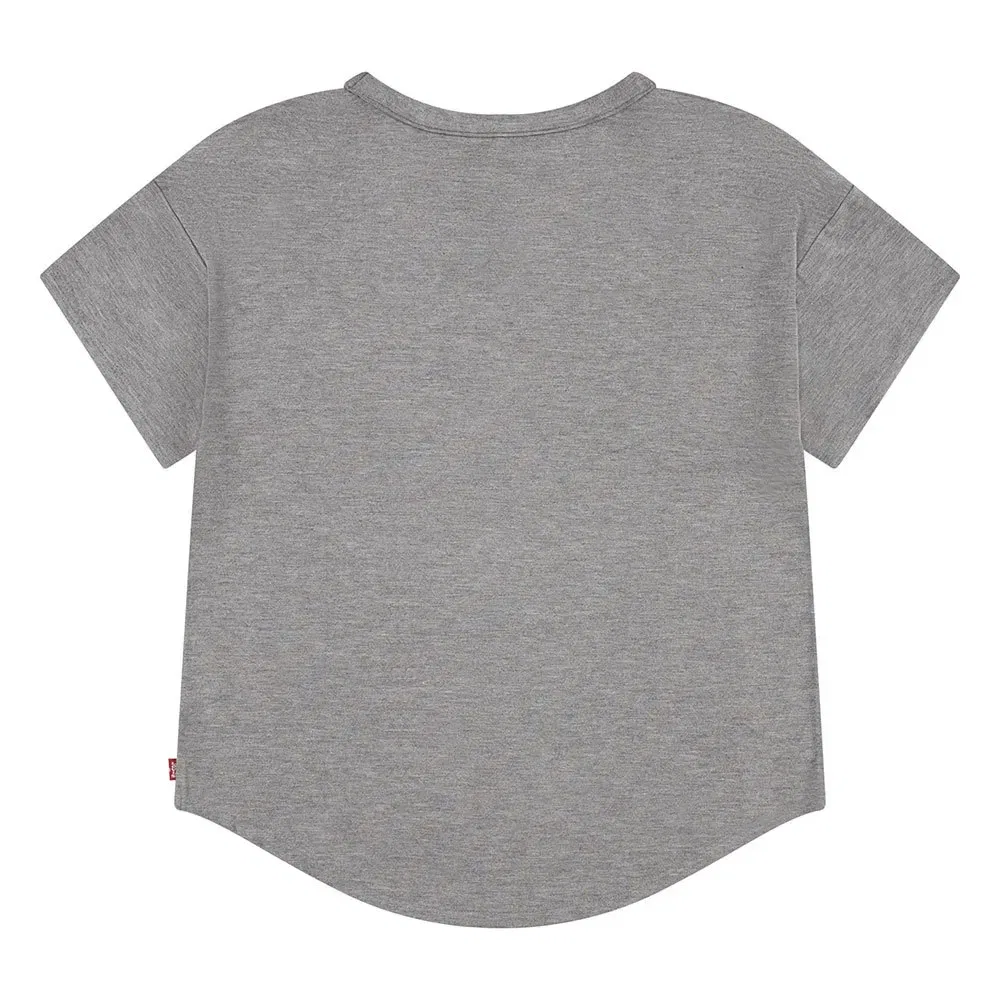 Детская футболка для девочек с коротким рукавом Favorite Short Sleeve Levi's, Grey — фото 2