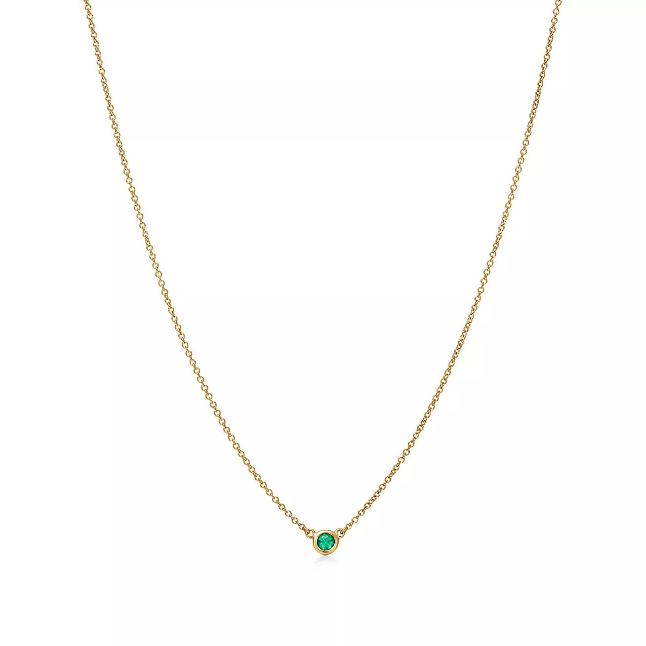 

Колье Tiffany & Co. Color By The Yard, золото/изумруд