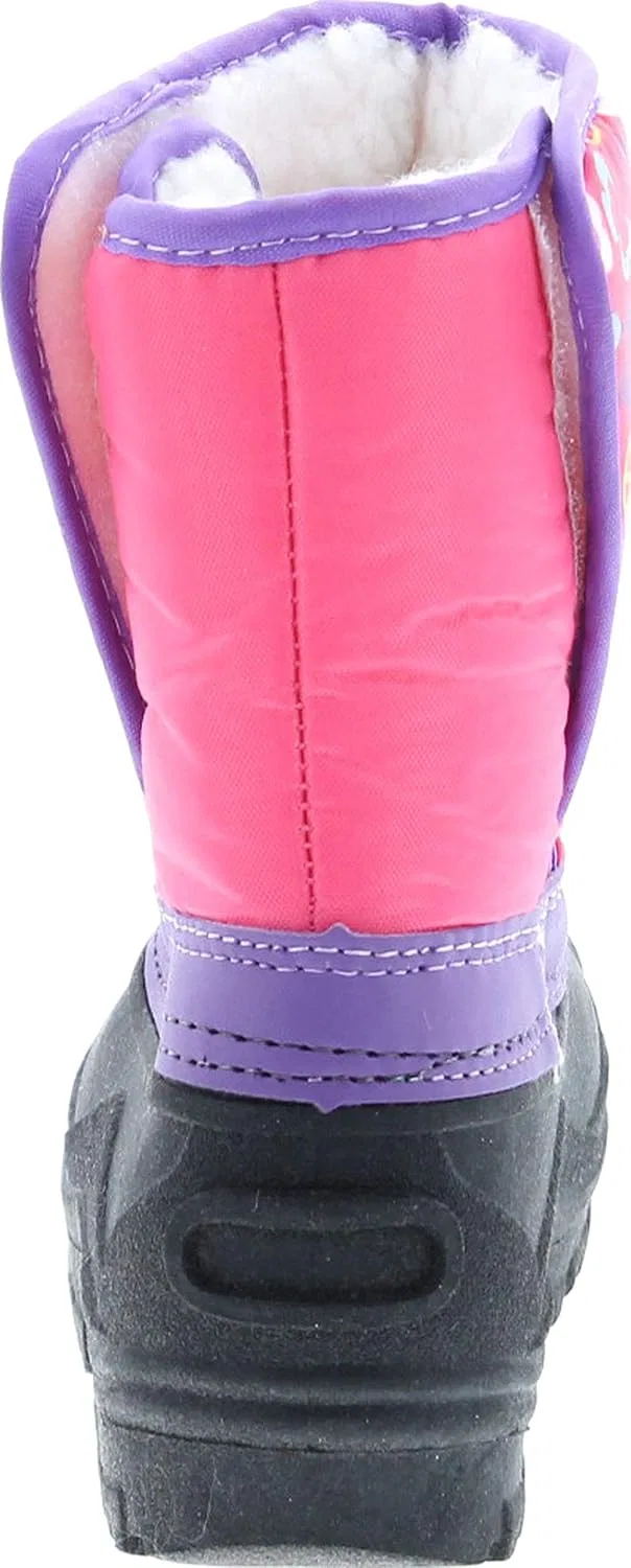 Детские зимние ботинки для девочек водонепроницаемые Static Footwear, Fuchsia Peace — фото 4
