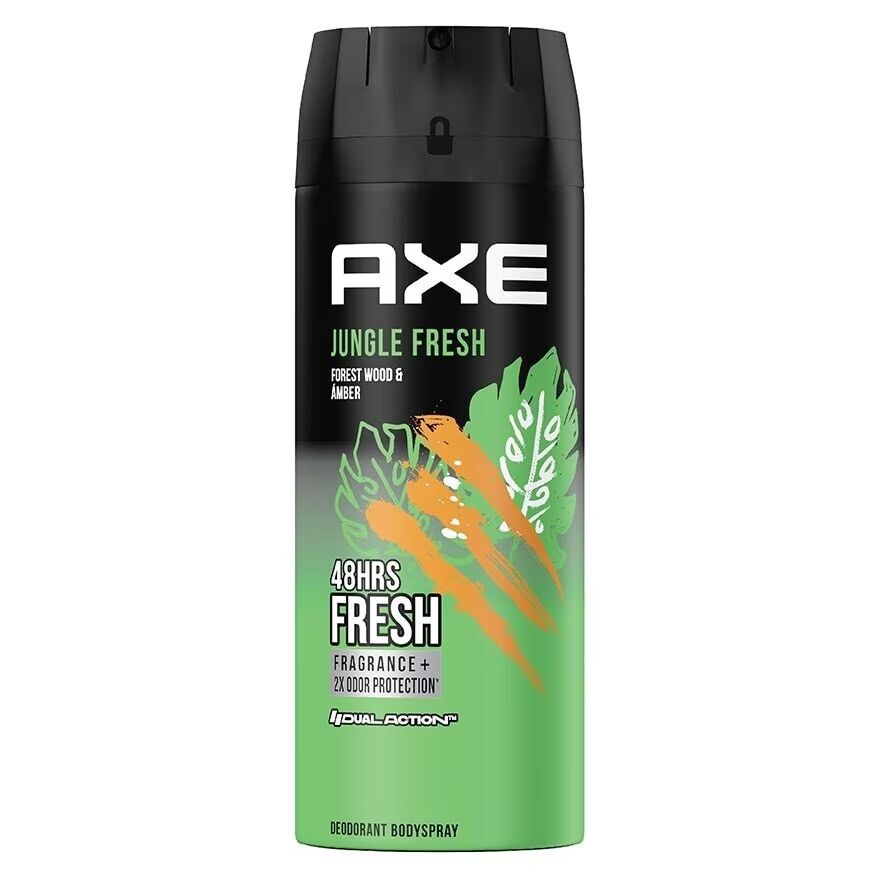 

Axe Дезодорант-спрей для тела Jungle Fresh 135 мл. สเปรย์ น้ำหอม ระงับกลิ่นกาย, Green