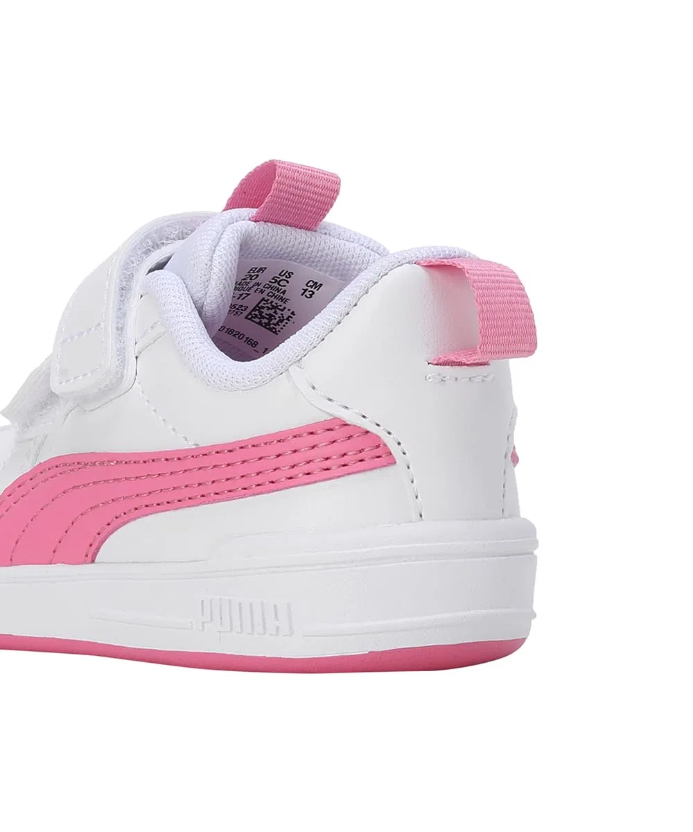 Детские кроссовки для мальчиков с закрытым носком PUMA Multiflex SL V PS PUMA White Strawberry Burst — фото 4