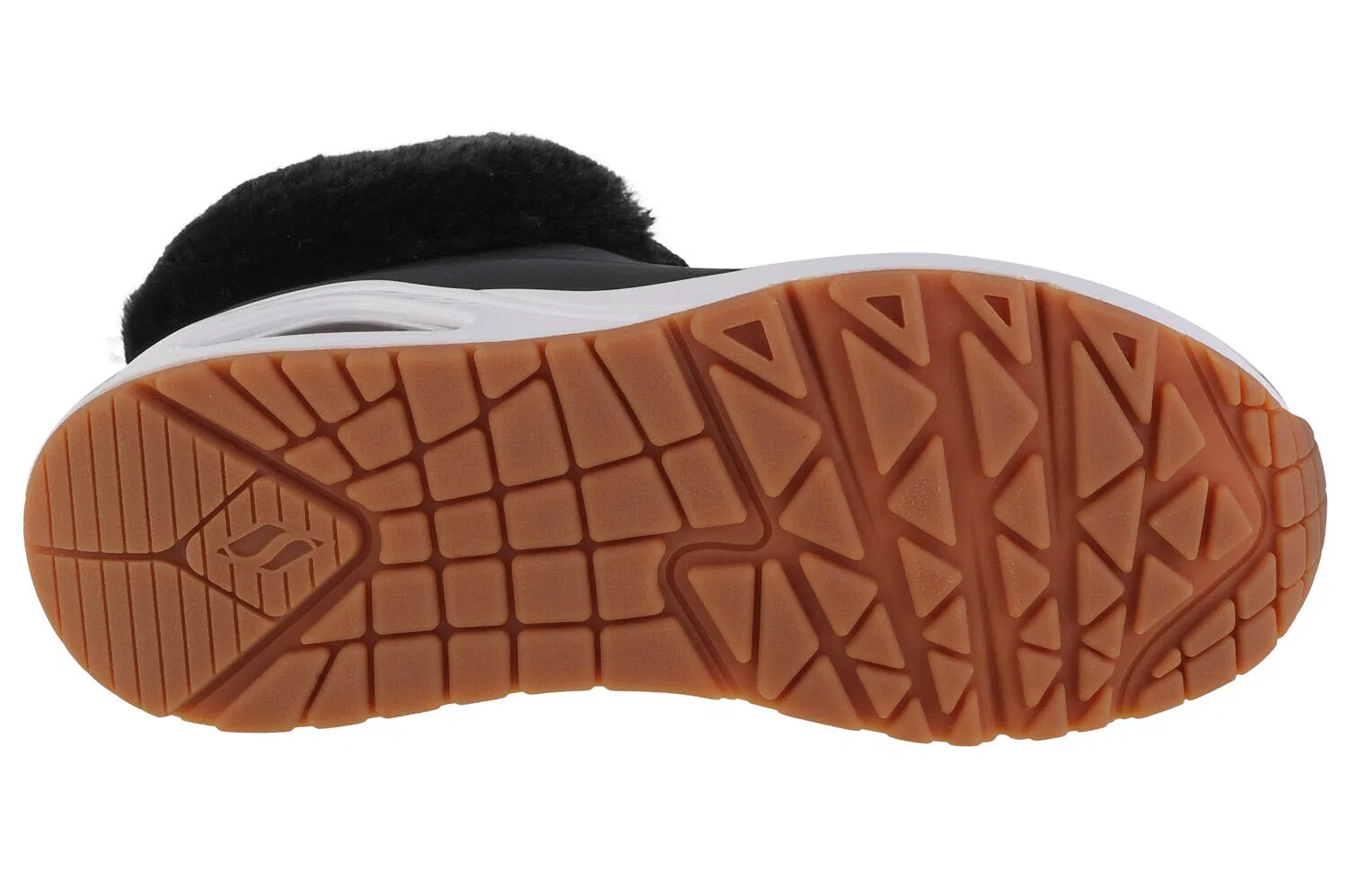 Детские зимние ботинки для девочек с принтом Uno Fall Air Skechers, Schwarz — фото 4