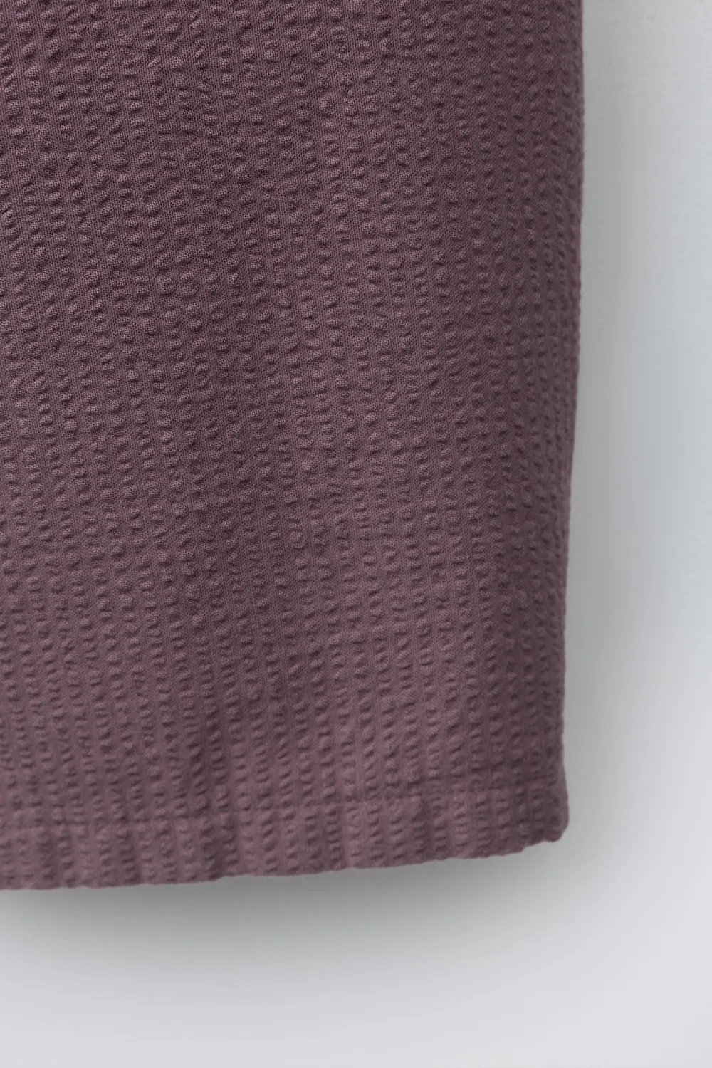 Вышитые брюки-саше свободного кроя из жатой ткани ZARA, Light Maroon — фото 4