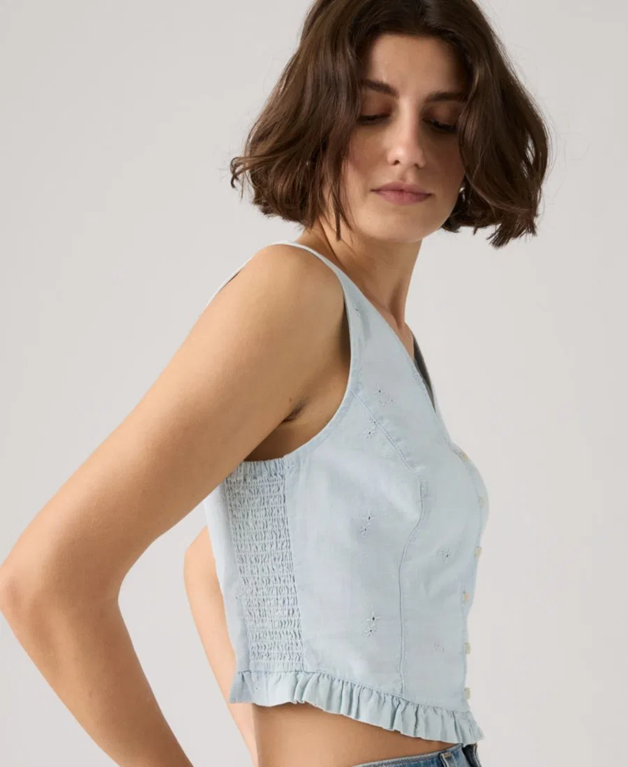 Блуза без рукавов с V-образным вырезом Teagan Mini Eyelet Levi's, Watch Me — фото 3