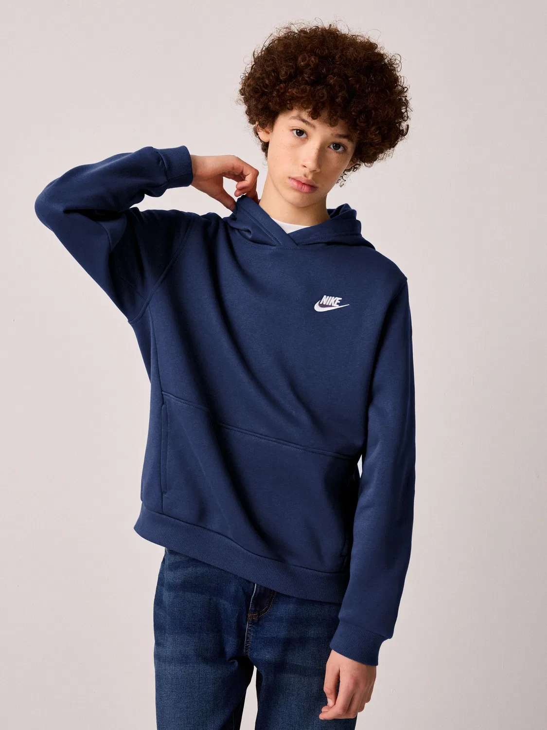 Худи Nike Club Fleece, Midnight Navy