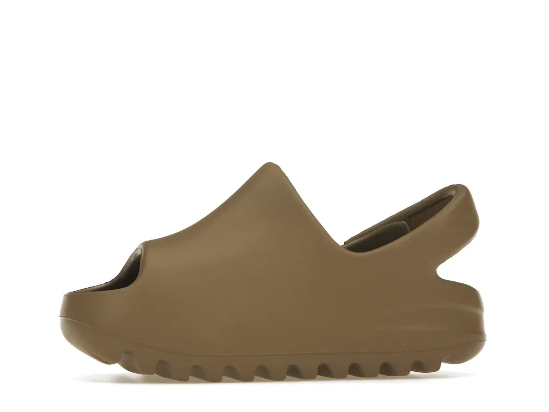 Детские сланцы Yeezy Slide Adidas, Earth Brown — фото 3