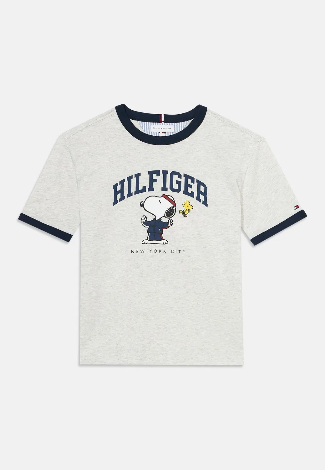 Футболка-Поло с принтом Peanuts, унисекс Tommy Hilfiger, Grey Heather