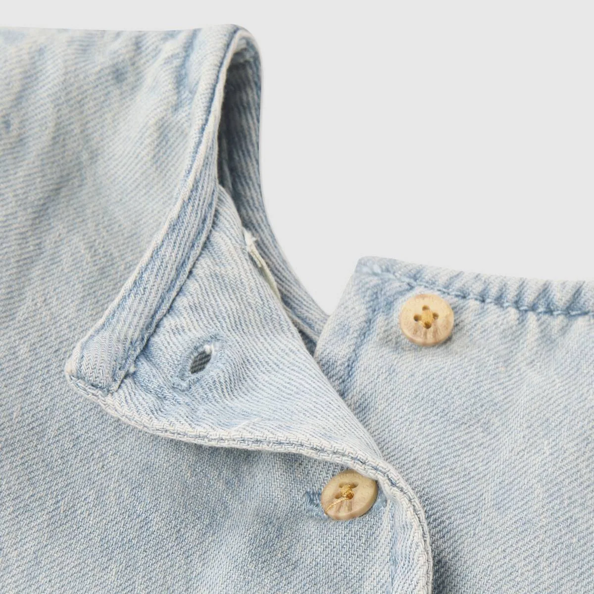 Комплект из топа с кокеткой и брюк-баллонов для девочек 4-6 лет Levi's, Bauhaus Blues - Blue — фото 3
