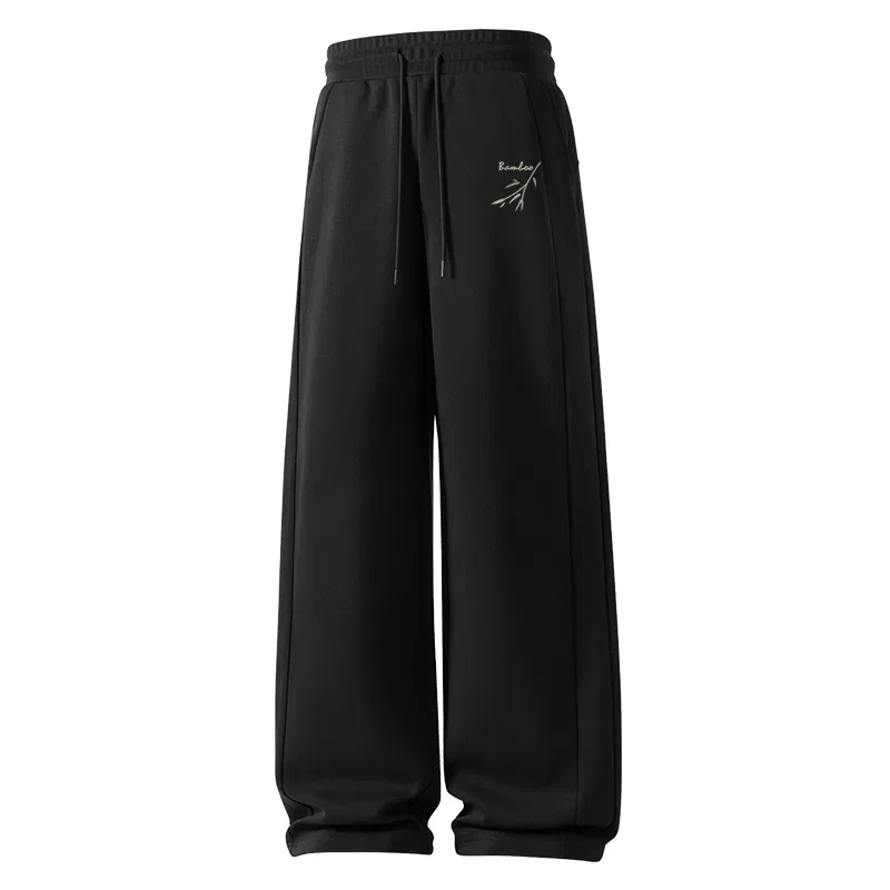 Детские брюки свободного кроя Bamboo Shadow Breeze Pants Logo MINISO, Black