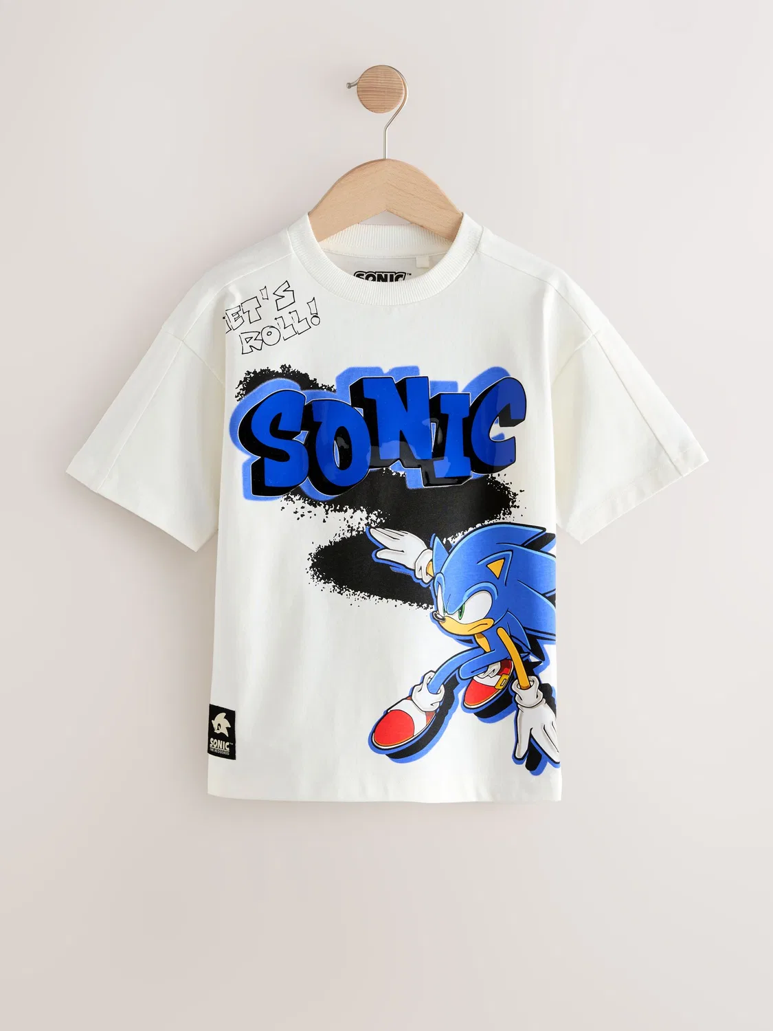 Футболка с принтом Sonic, Ecru Next