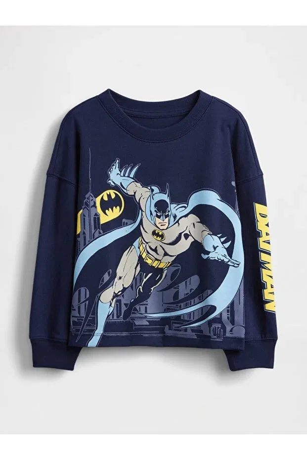 Детская футболка для мальчиков с принтом Batman Gap, Navy Blue