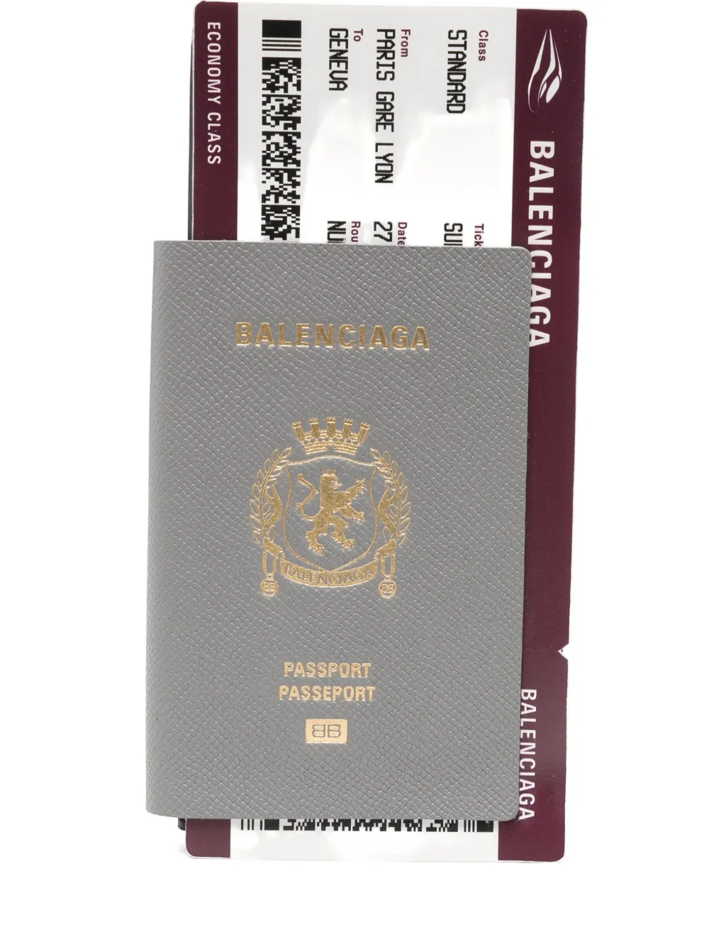 

Кошелек для паспорта 1 Ticket BALENCIAGA, серый