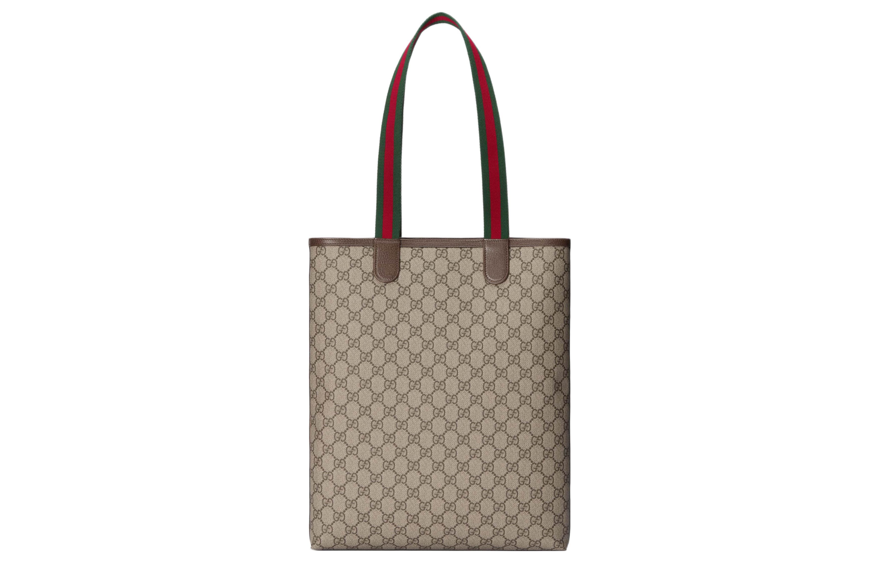 GUCCI Сумка-шоппер Ophidia из холста с кожаными вставками — фото 3