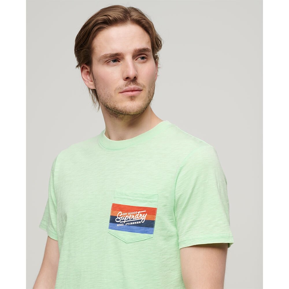 Футболка с коротким рукавом Superdry Cali Logo, зеленый — фото 3