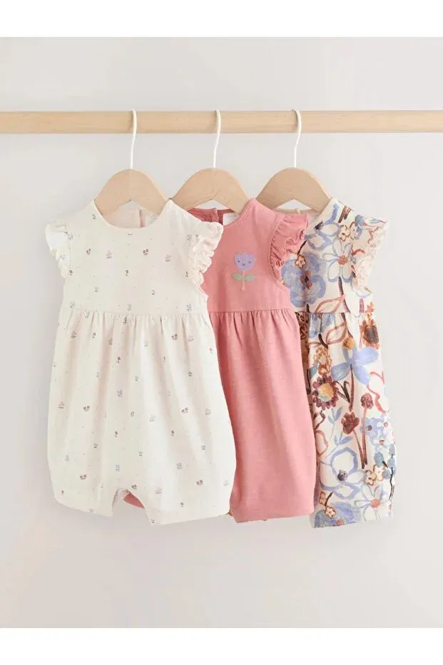 Детское боди-комбинезон с принтом Next Baby, Ecru