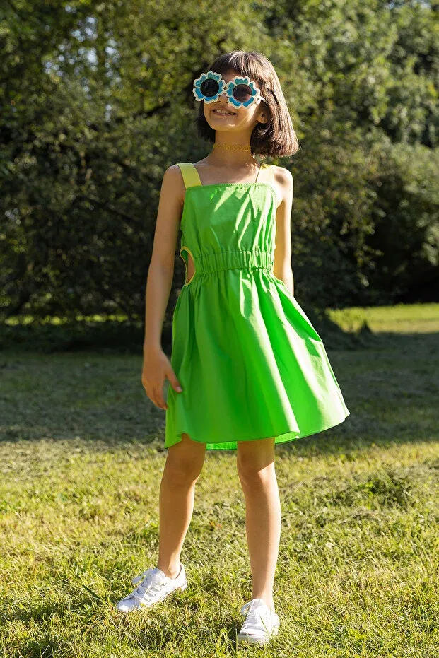 Детское платье для девочек хлопковое Sheshe, Green