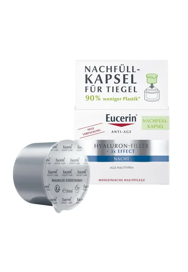Гиалуроновый филлер + 3-кратный ночной эффект - крем для лица 50 мл Eucerin