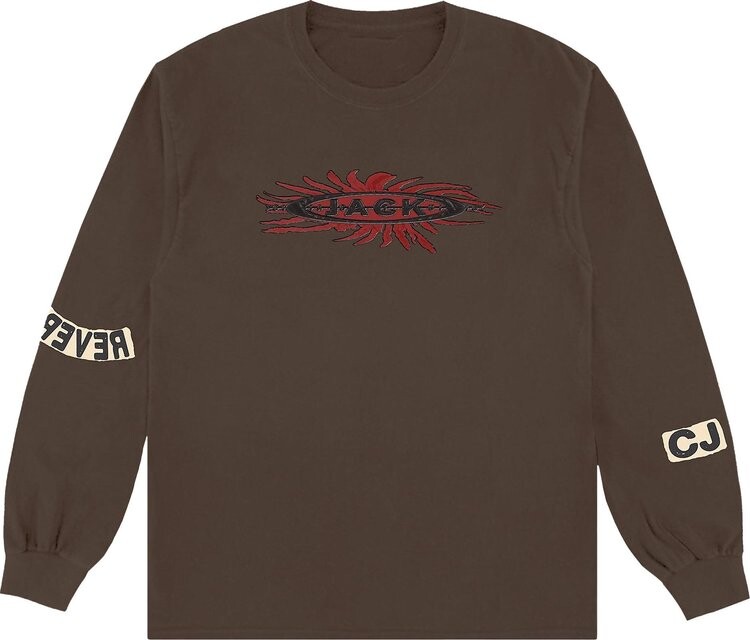 

Лонгслив Cactus Jack by Travis Scott Reverse Jack Long-Sleeve Tee 'Brown', коричневый