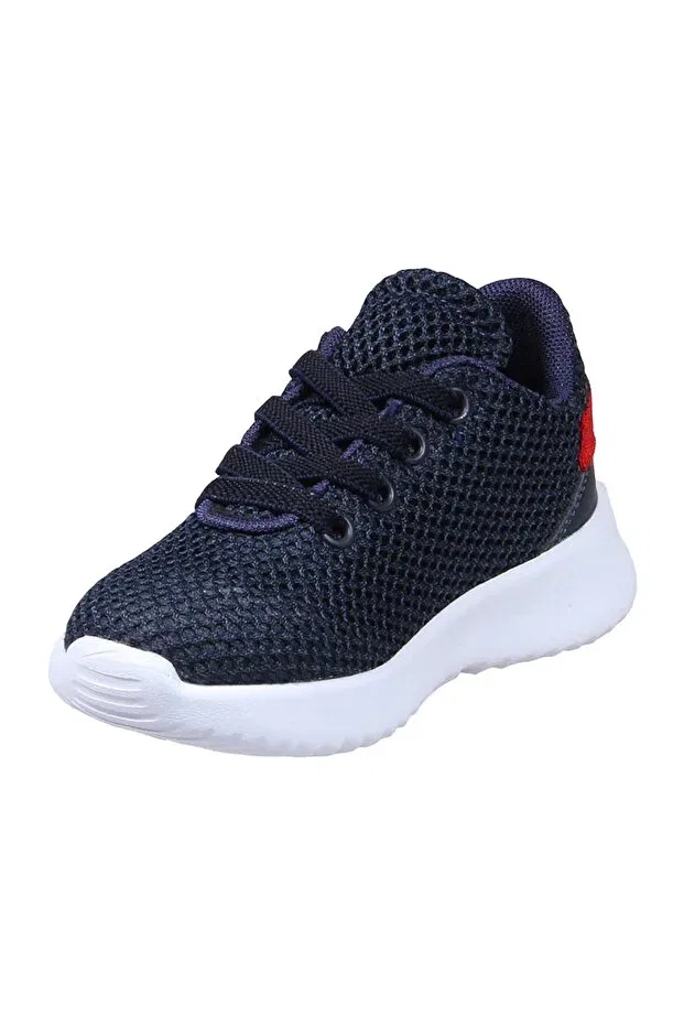Детские кроссовки для девочек со шнуровкой M.P., Navy Blue — фото 2