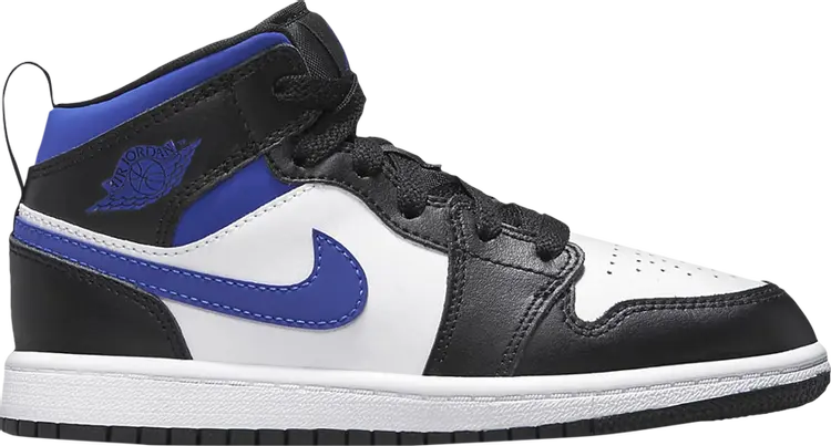 

Кроссовки Air Jordan 1 Mid PS Racer Blue, белый, Белый;серый, Кроссовки Air Jordan 1 Mid PS Racer Blue, белый