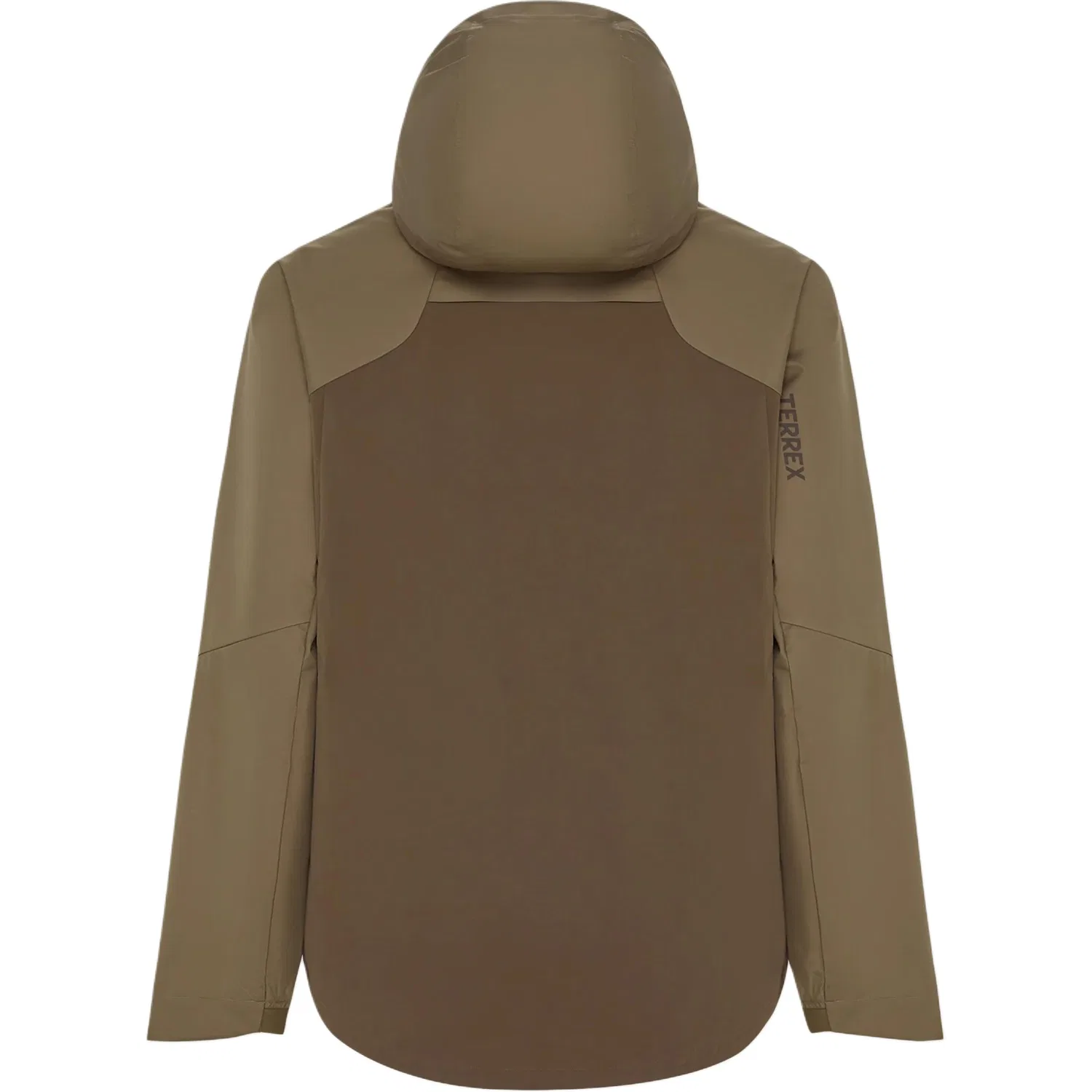 Женская куртка Terrex с капюшоном, немоделируемая, умеренная, Khaki Brown, Adidas — фото 3