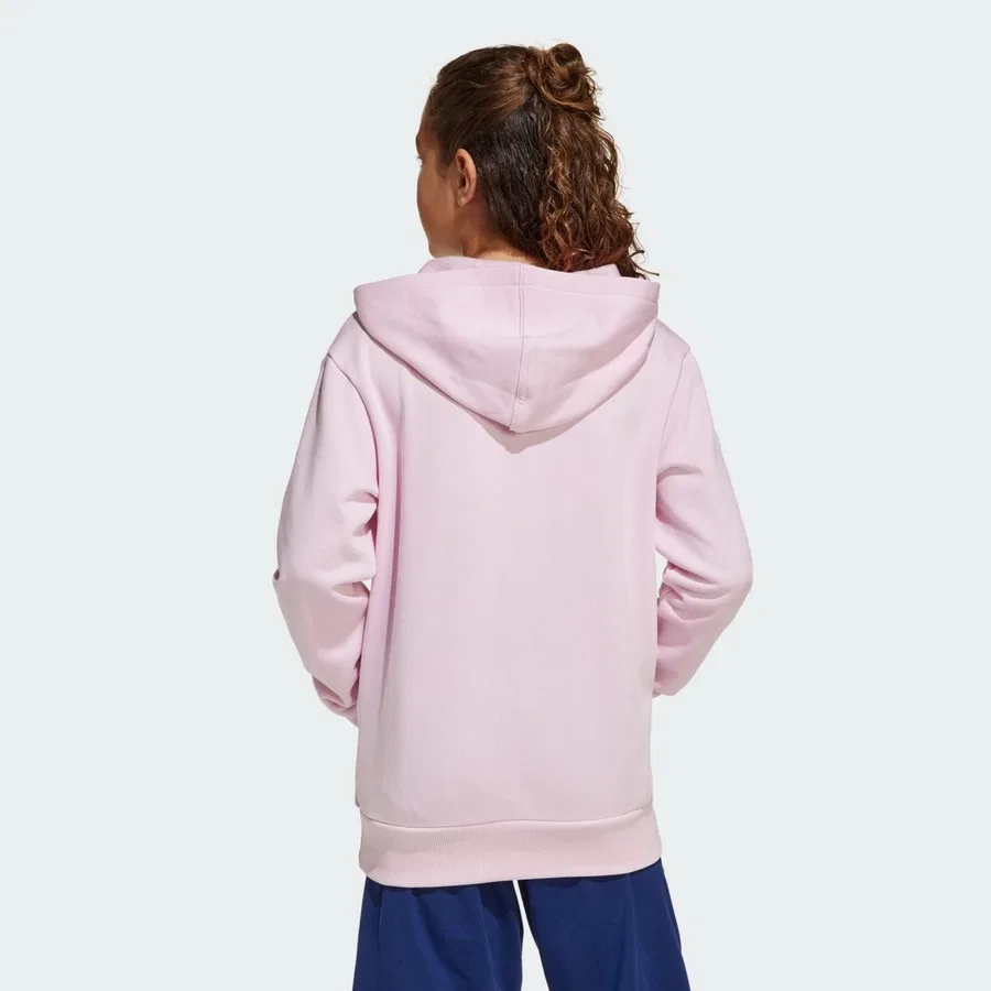 Худи детское с длинным рукавом Sportswear JC9773 Essentials Hoodie Kids adidas, Розово-белый — фото 4