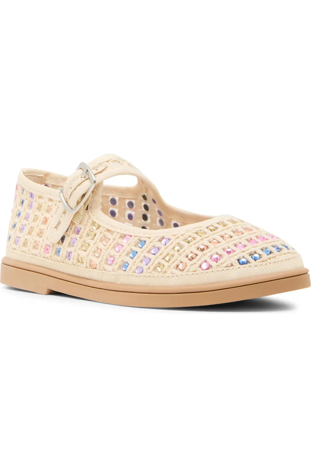 Детские туфли мэри-джейн с кристаллами Roree Steve Madden, Natural