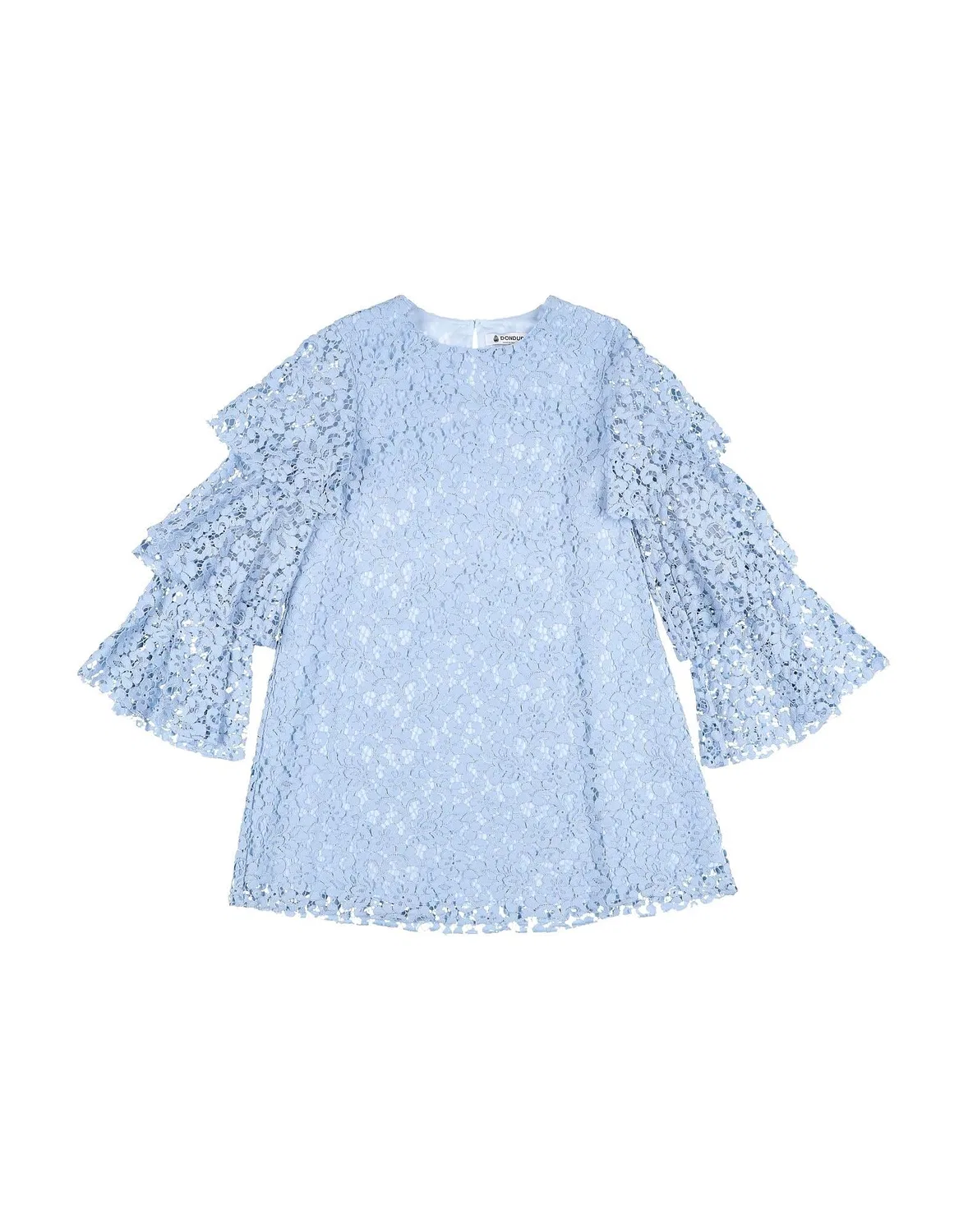 Детское платье с кружевом Lace Dondup, светло-голубой