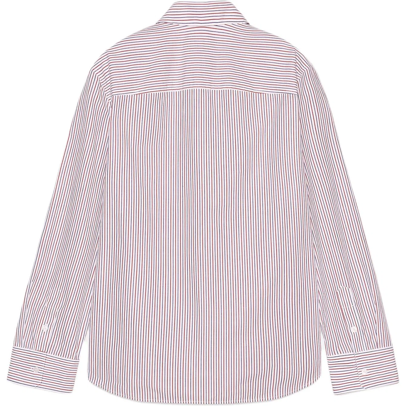 Женская рубашка с лацканами ZW Shirts Red/Sea Blue, ZARA, Red/Sea Blue — фото 3