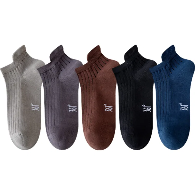 Детские носки-невидимки, набор из 6 пар, 361°, White Light Gray Dark Gray Coffee Black Navy Blue — фото 3