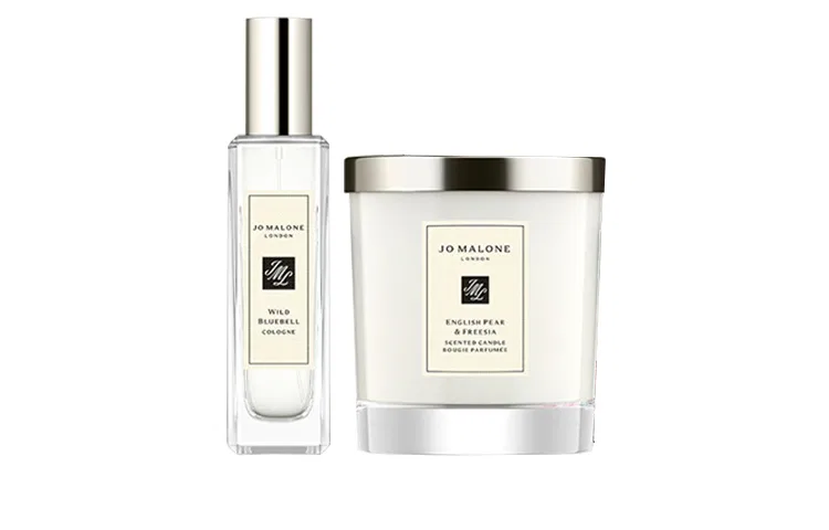Унисекс парфюмерный набор с ароматом шалфея и морской соли, модель Sage & Maris Sal Perfume Candle Box Limited Edition, Jo Malone London, Черный — фото 2