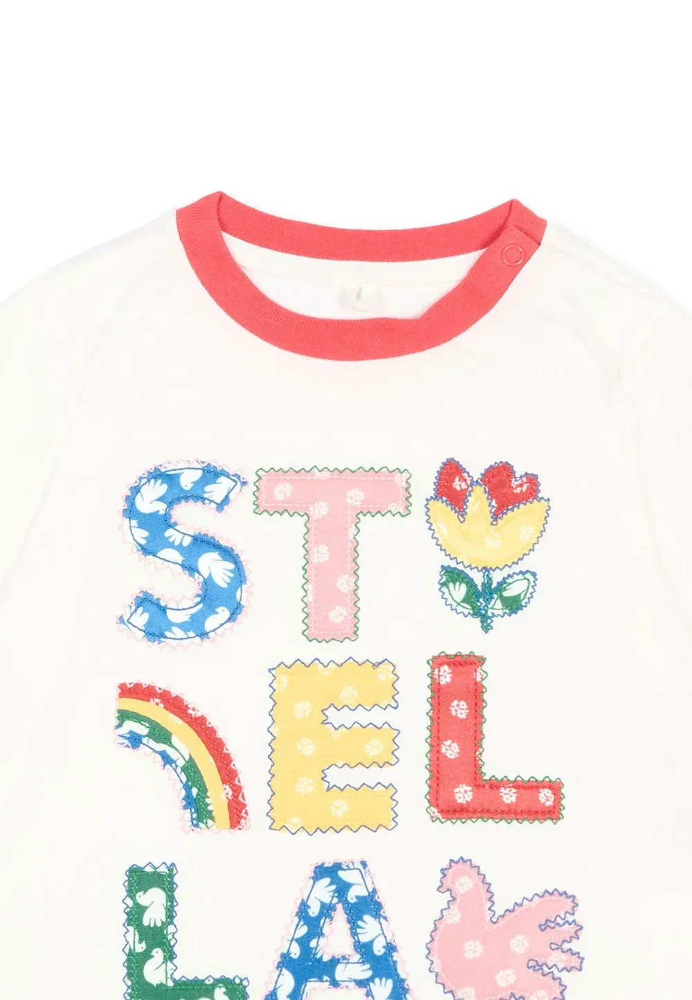 Футболка - футболка с принтом Stella Mccartney Kids, Ivory — фото 3