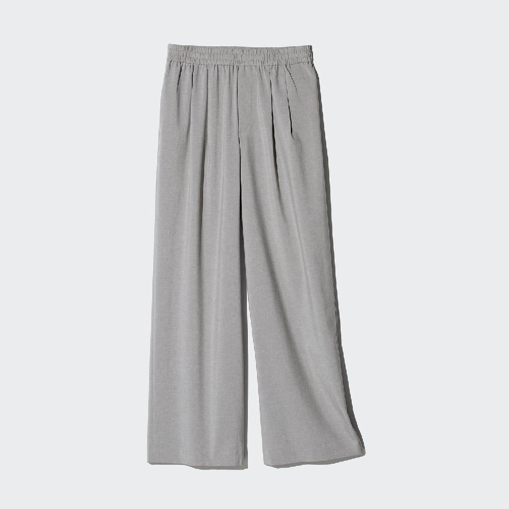 Плиссированные брюки Uniqlo Easy-to-wear, 03 серый