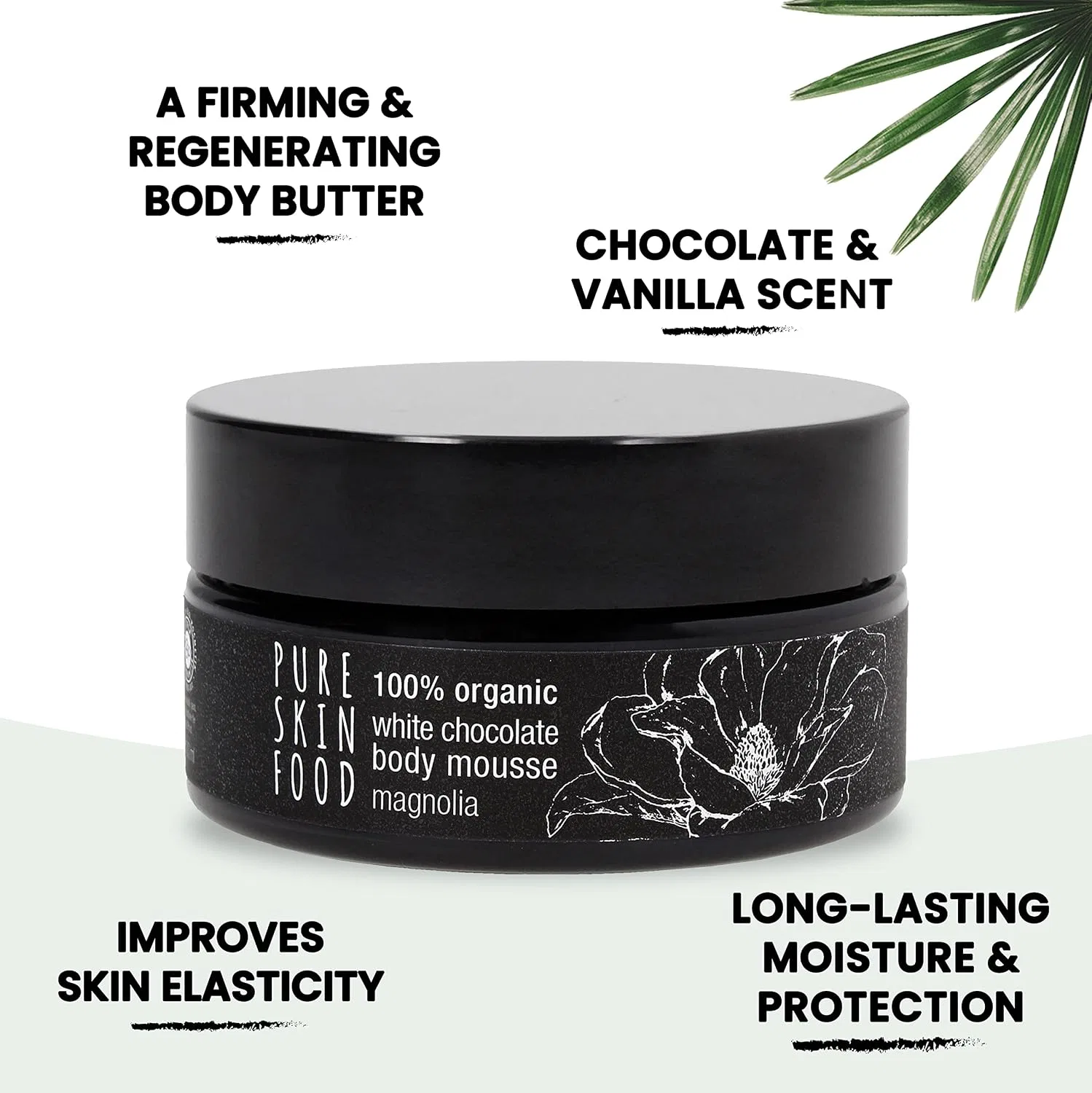 Боди мусс White Chocolate Magnolia PURE SKIN FOOD, 100 мл — фото 2