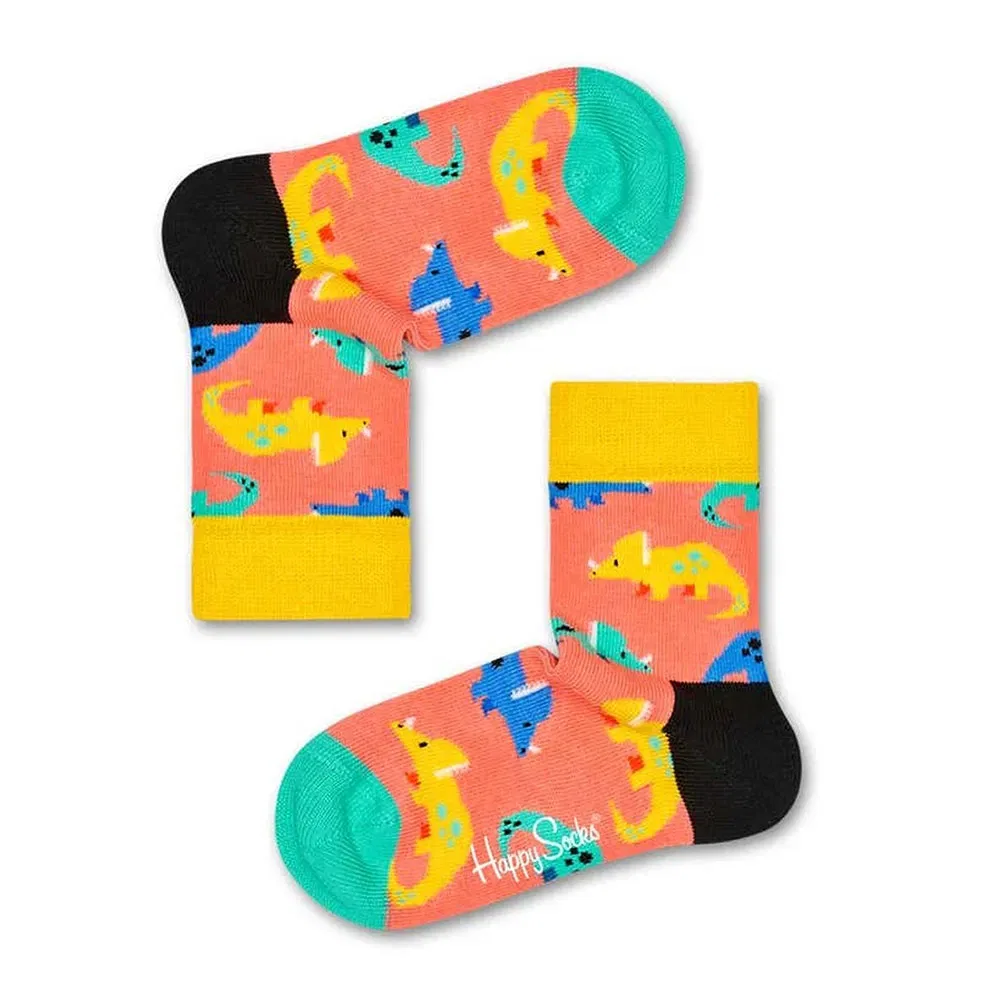 Носки Dinosaur Happy Socks, оранжевый