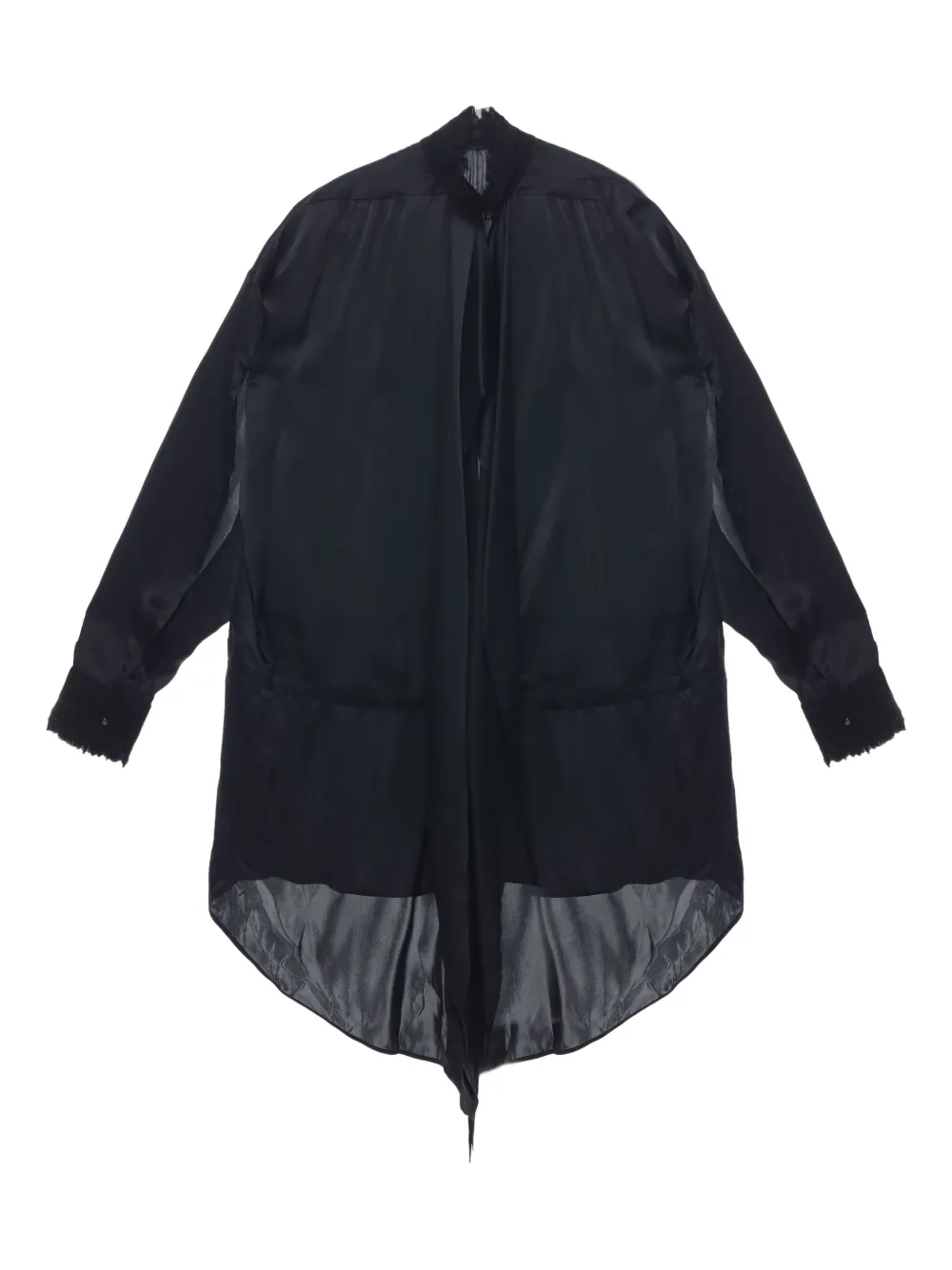 

Атласное платье Jenna Ann Demeulemeester, черный