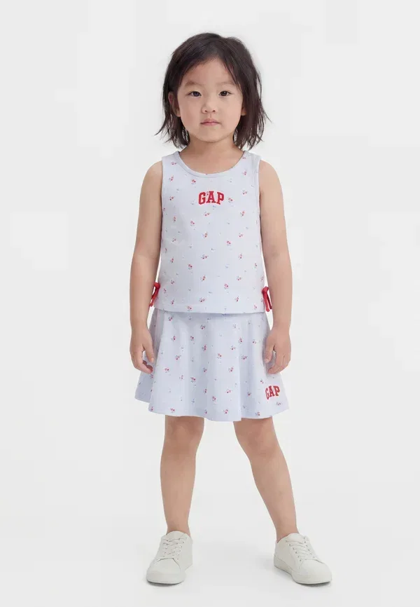 Комплект из юбки-шорт с бантом и мини-юбки Gap, синий