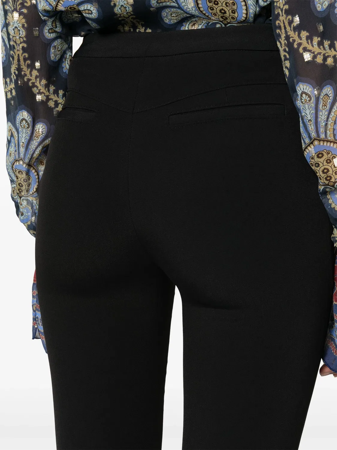 Расклешенные классические брюки черные ETRO, черный — фото 3