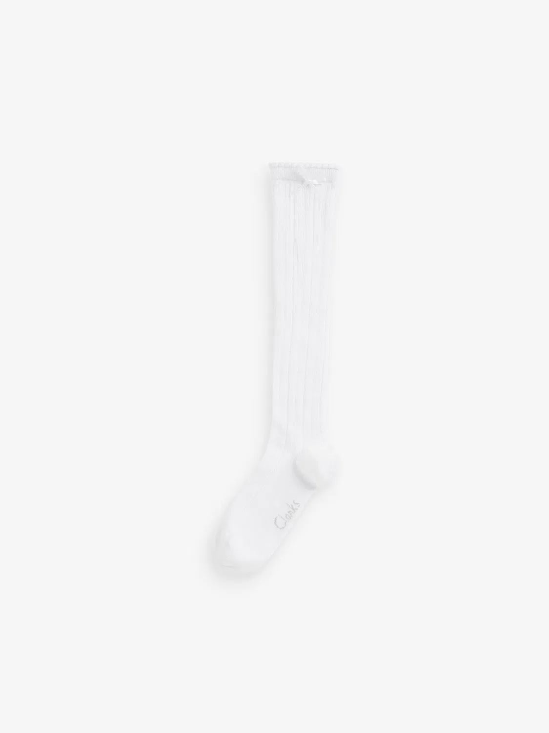 Носки гольфы Clarks Knee High School Socks 2 Pack, Off White — фото 2