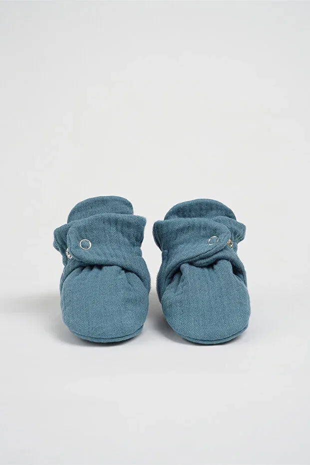 Детские пинетки из муслина для новорожденных Babyzilla, Indigo