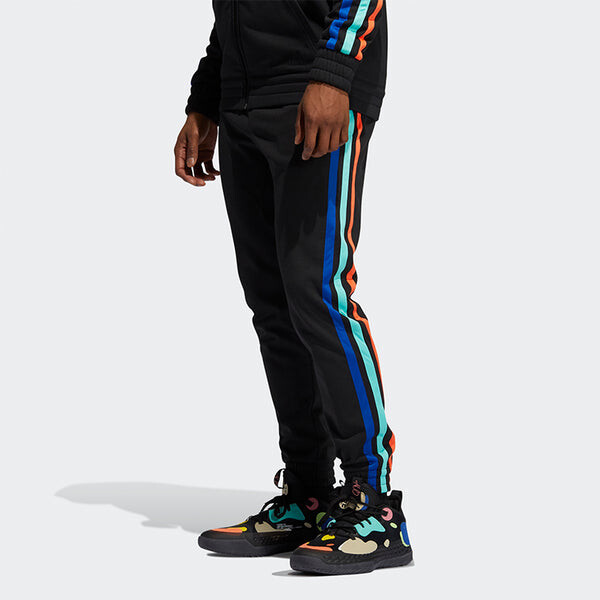 Спортивные штаны adidas Harden Fle Pant Basketball polar fleece Bundle Feet Sports Long Pants Black, черный — фото 3
