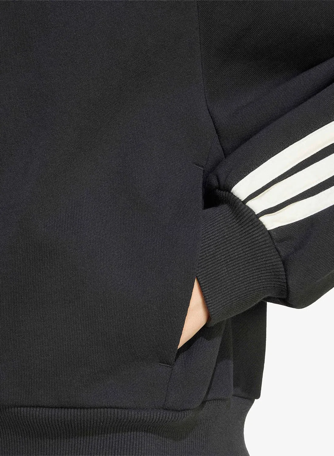 Куртка-бомбер свободного кроя 3-Stripes Adidas, черный — фото 4