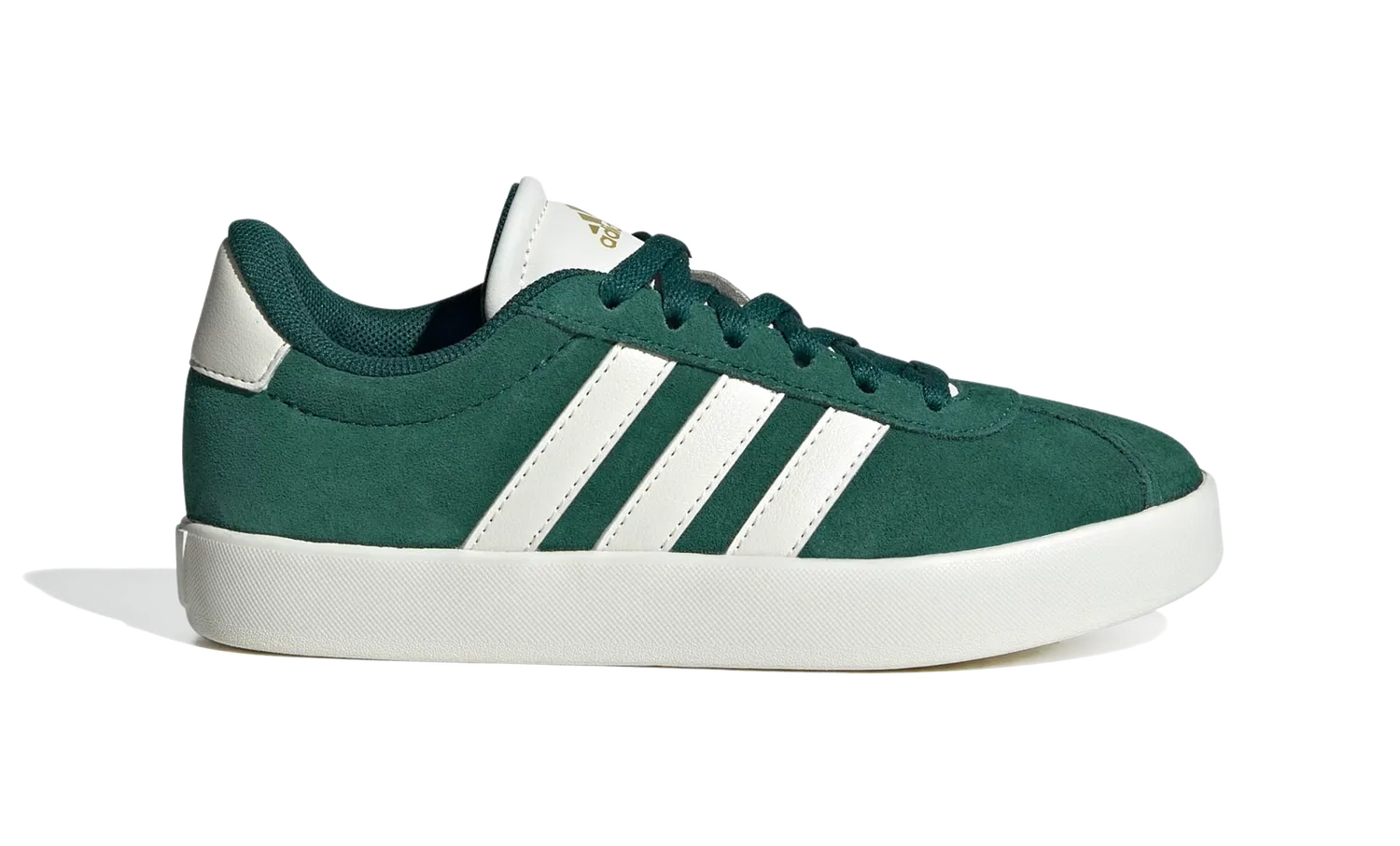 Детские кроссовки на шнуровке Adidas VL Court 3.0, зеленый