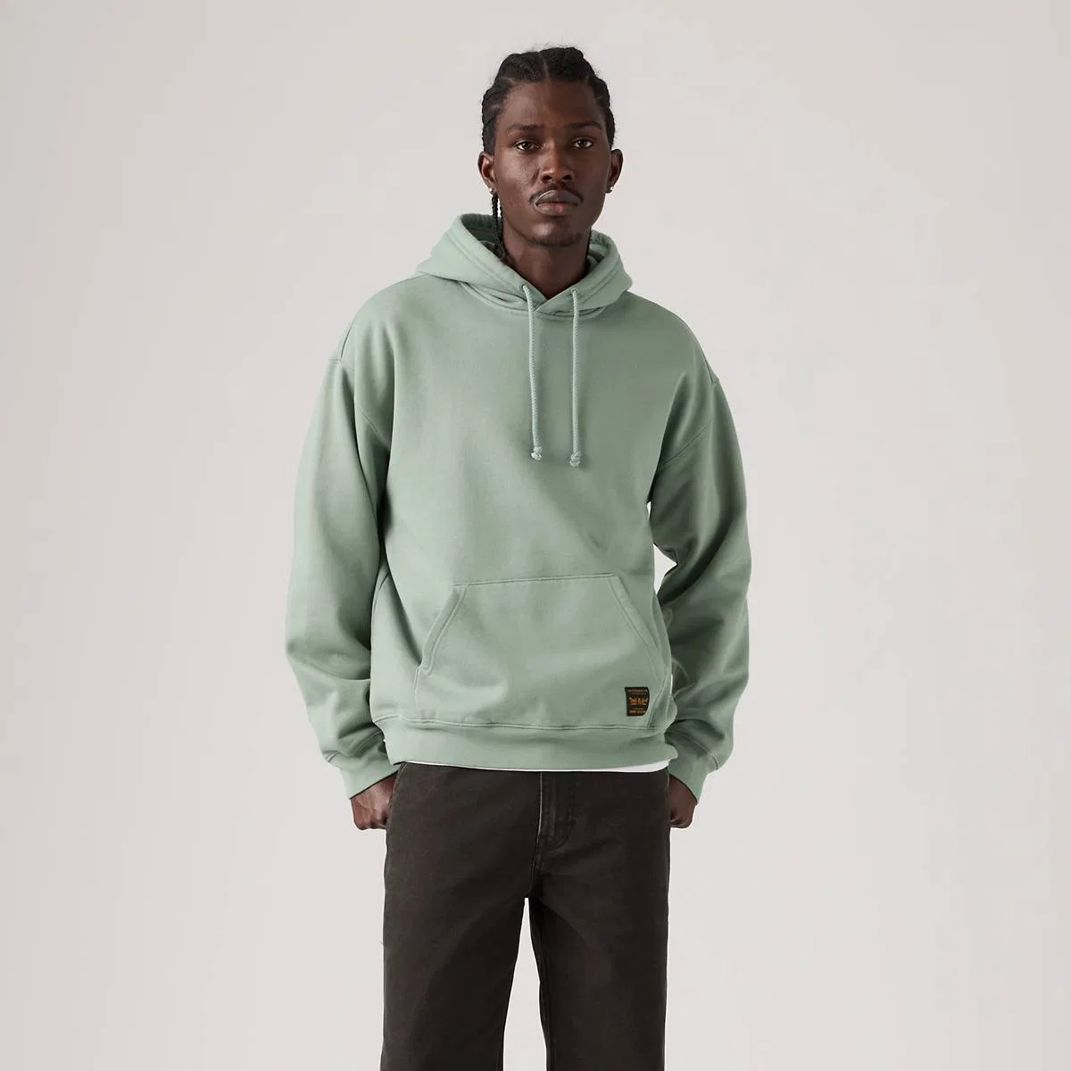 Рабочая толстовка с капюшоном Levi's, Chinois Green - Green — фото 3