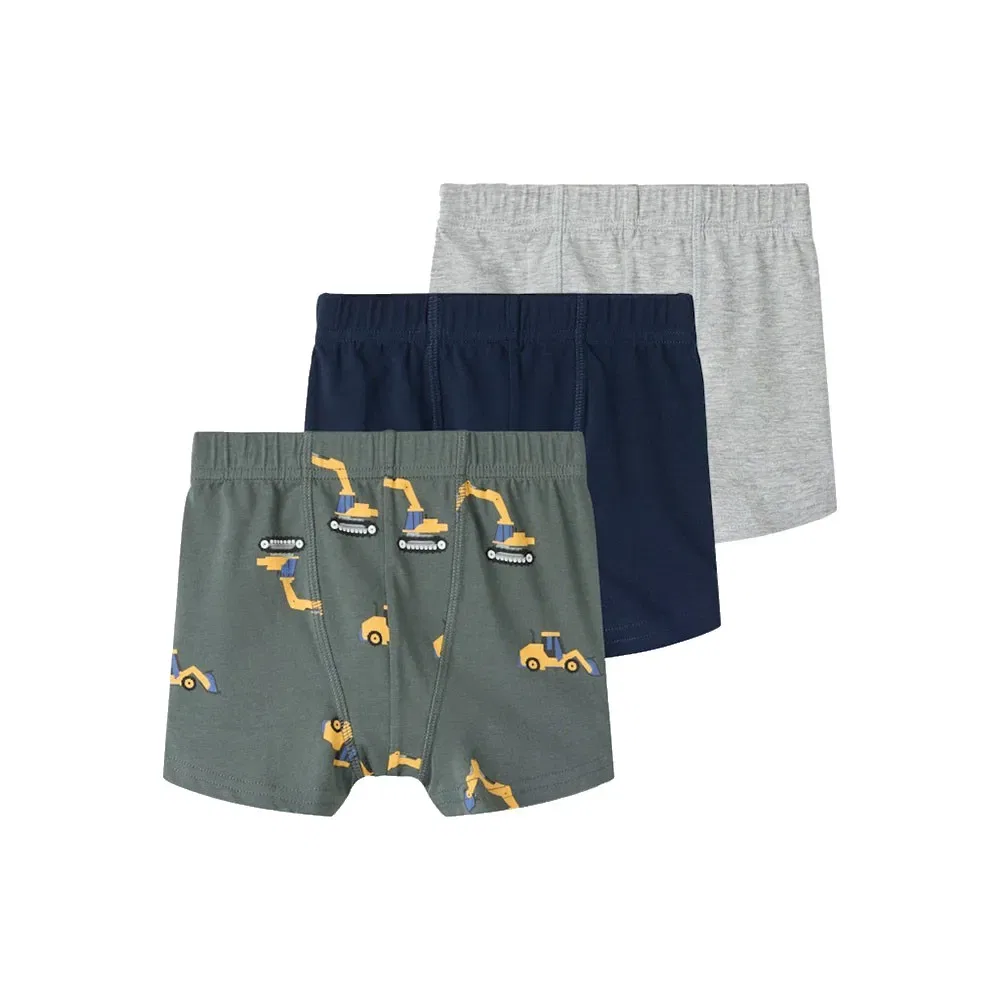 Детские боксеры для мальчиков с принтом Excavator Boxers 3-Pack Name it, Multicolor