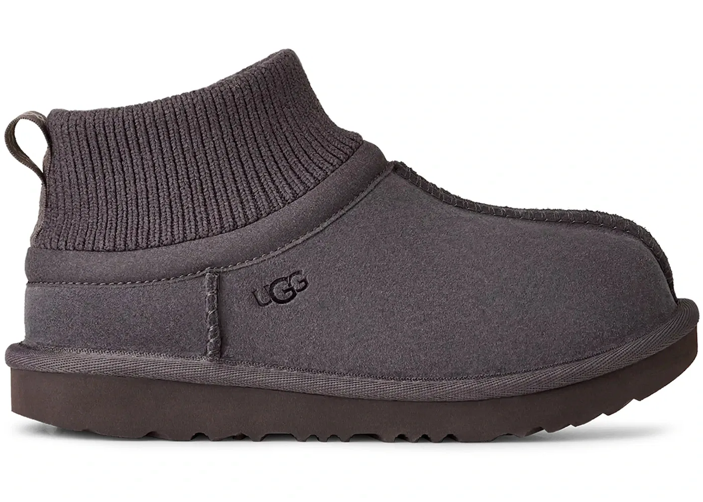 Детские тапочки с манжетой UGG Classic Ultra Stretch Cuff Slipper, Obsidian